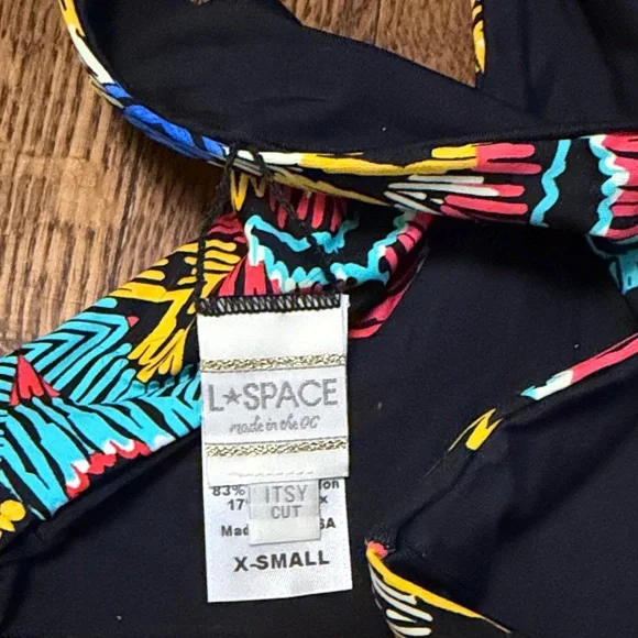 L*Space Colorful Patterned Itsy Bikini Swim Bottoms - Picture 6 of 6